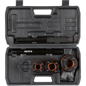 

Набор клуппов DEXX 28280-H3, трубные, с трещоткой 620мм, №3: 1/2", 3/4", 1"