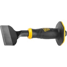 

Зубило-конопатка JCB JCL008, двухкомпонентная рукоятка с протектором, Cr-V cталь, 215х100 мм 39113