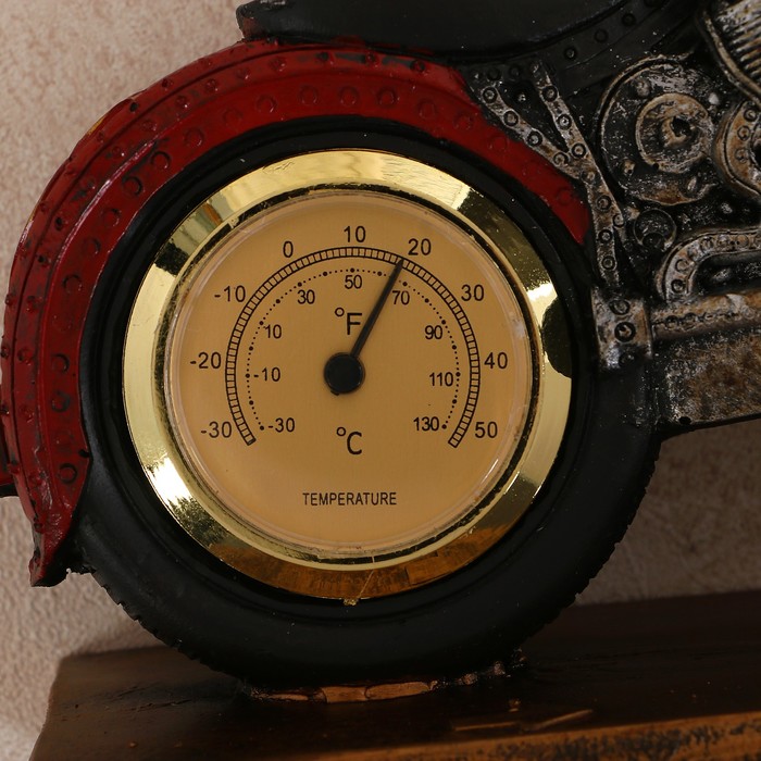 Часы настольные с термометром "Байк", 29х18х8 см