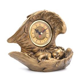 Часы настольные "Спящий ангел", цвет золото, h=20 см от Сима-ленд
