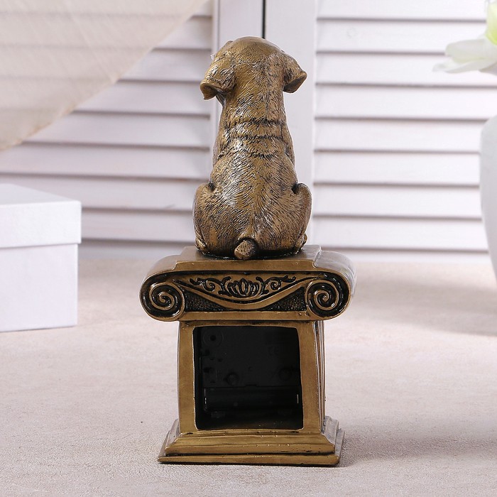 Часы настольные "Лабрадор", h=23 см