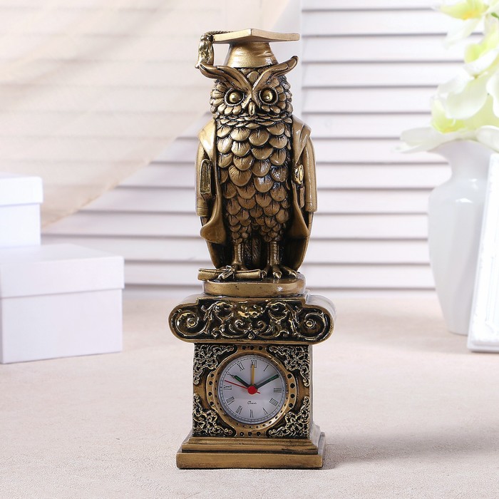 Часы настольные "Сова магистр", 31х10.5х8.5 см