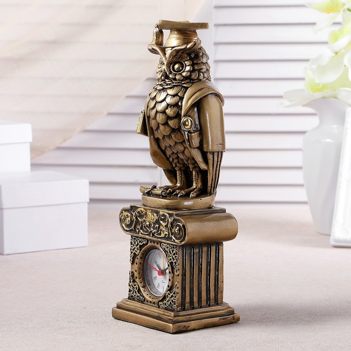 Часы настольные "Сова магистр", 31х10.5х8.5 см