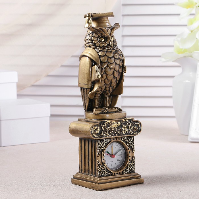 Часы настольные "Сова магистр", 31х10.5х8.5 см