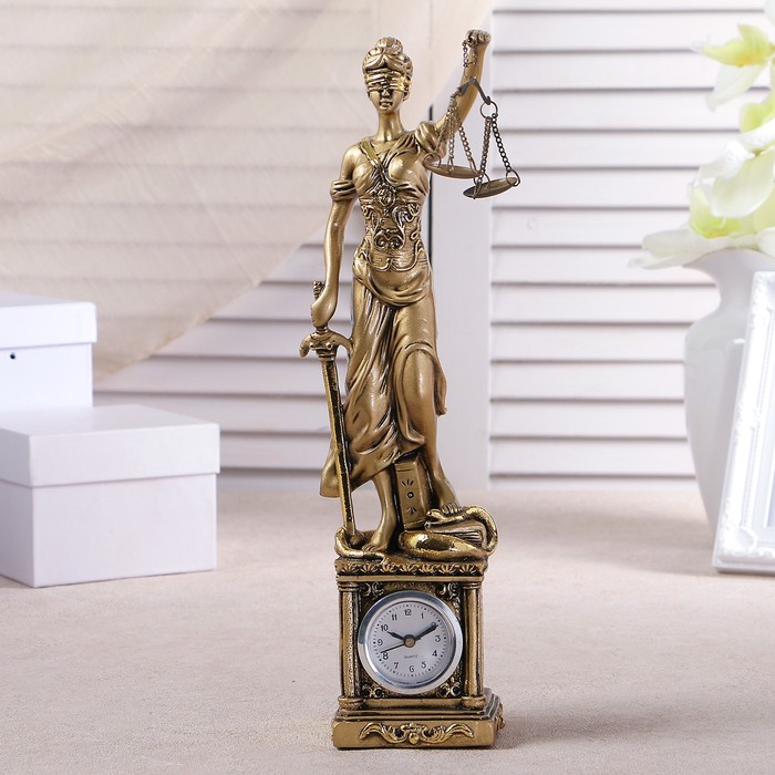 Часы настольные "Фемида", 34х9х9 см