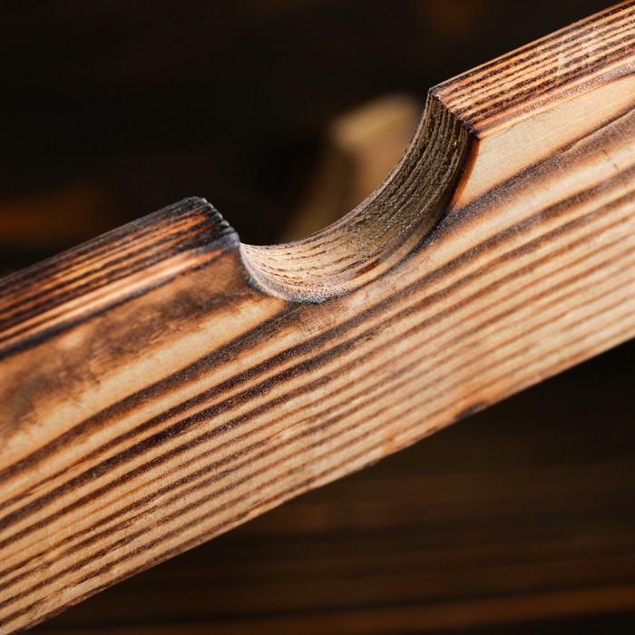 Подставка для бутылок "Оригами" складная, массив сосны, обоженная