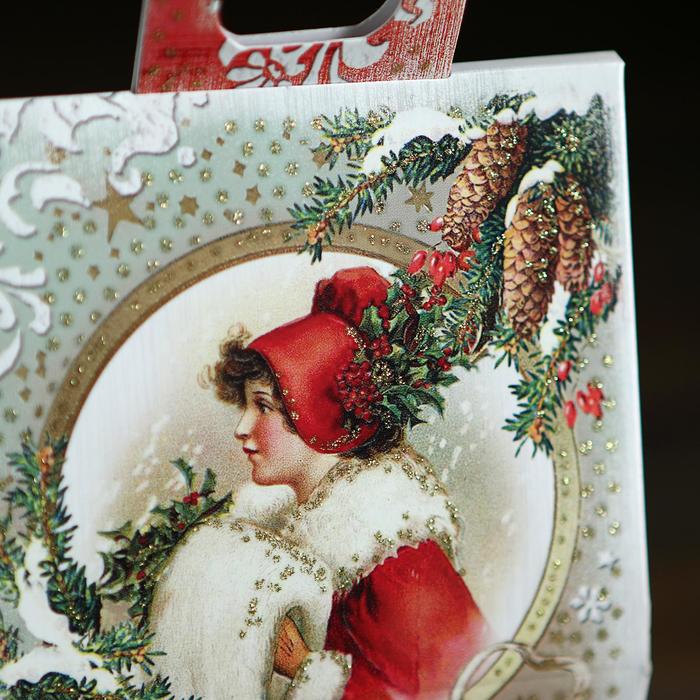 Коробка картонная "Домик с часами. Серия декупаж", 9 х 7 х 17 см