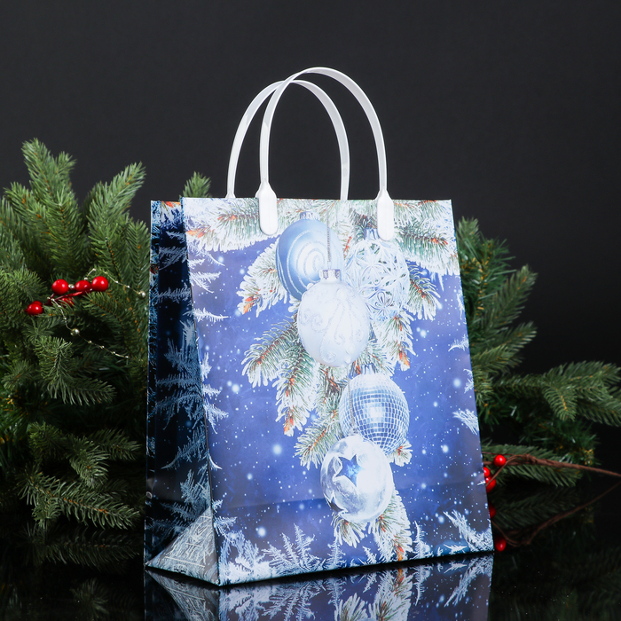 Пакет "Новогоднее чудо", мягкий пластик, 26х23 см, 120 мкм