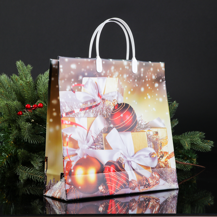 Пакет "Волшебного Нового Года", мягий пластик, 30х30 см, 140 мкм
