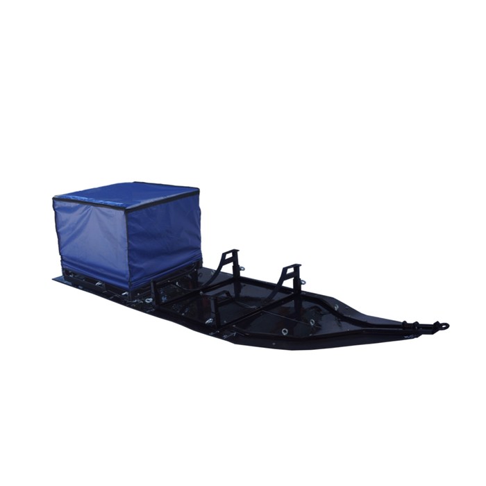 Сани "UNIVERSAL" ложементы для перевозки топливной бочки и ящик с чехлом