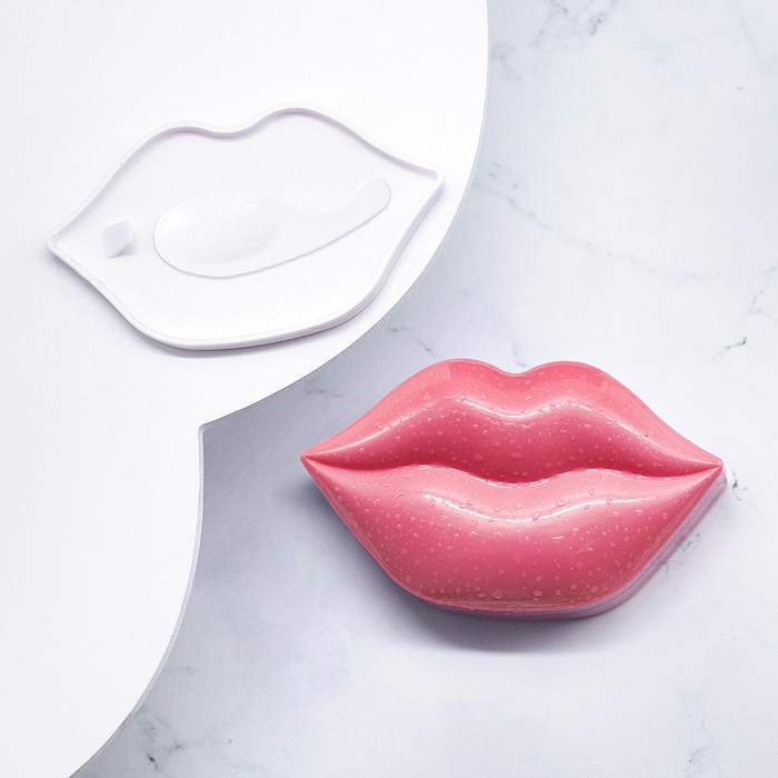 Патчи гидрогелевые для губ Kocostar с ароматом персика, розовые, 20 шт, 50 г