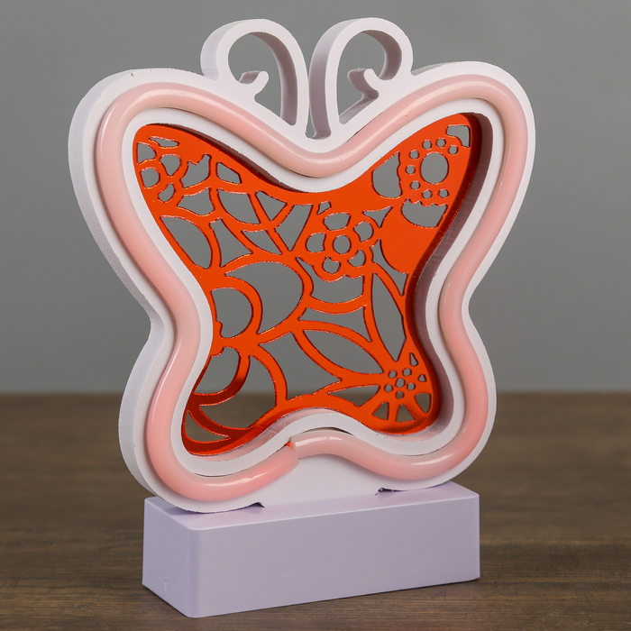 Ночник "Бабочка" 3AAA диодная лента МИКС 3AAA 5х17х19,5 см