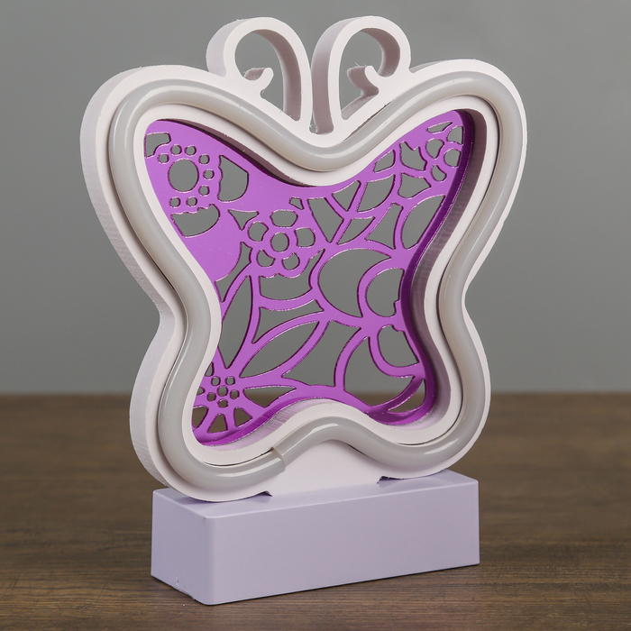 Ночник "Бабочка" 3AAA диодная лента МИКС 3AAA 5х17х19,5 см