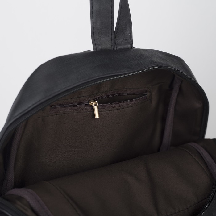 Рюкзак мол Кэтти, 27*13*32, отд на молнии, 3 н/кармана, черный