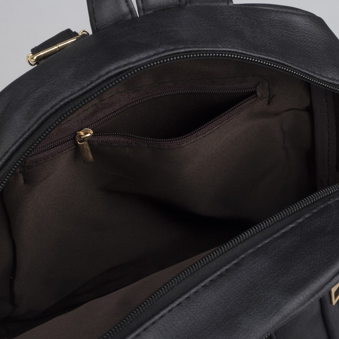 Рюкзак мол Кэтти, 27*13*32, отд на молнии, 3 н/кармана, черный