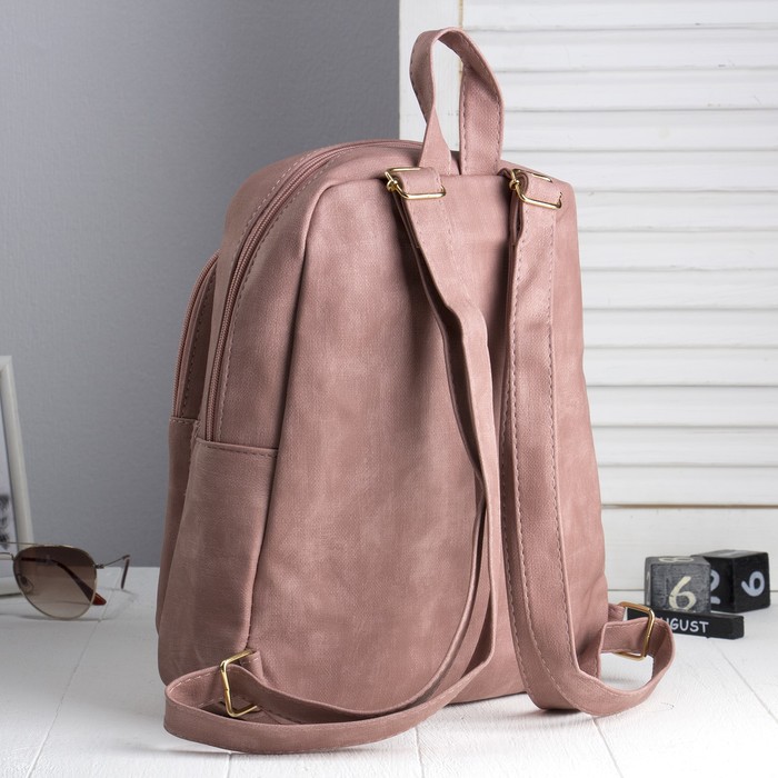 Рюкзак мол Кетрин, 27*14*32, отд на молнии, 2 н/кармана, пудра