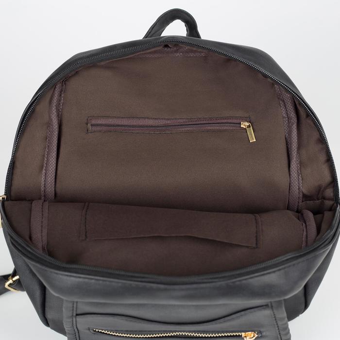 Рюкзак мол Кристи, 26*9*32, отд на молнии, 2 н/кармана, черный