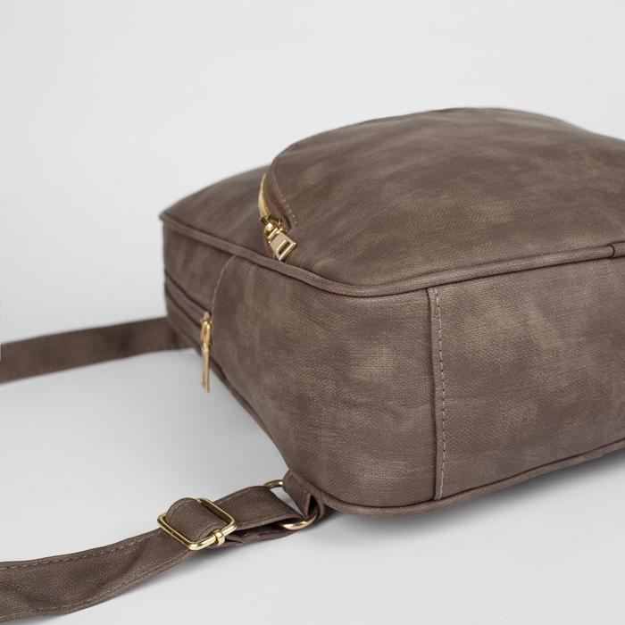 Рюкзак мол Анна, 26*10*30, отд на молнии, н/карман, кофе