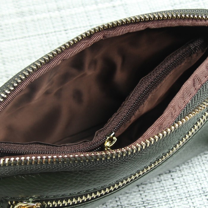 Клатч жен Лара, 18,5*4*12, отд на молнии, н/карман, ручка, длин ремень, зеленый