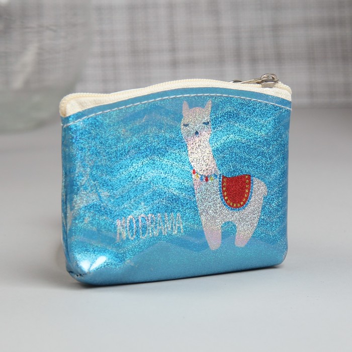 Кошелёк «Лама», отдел на молнии, кольцо, МИКС