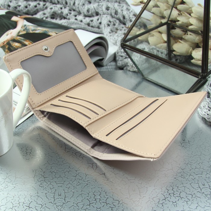 Кошелёк женский, отдел, для карт, цвет сиреневый