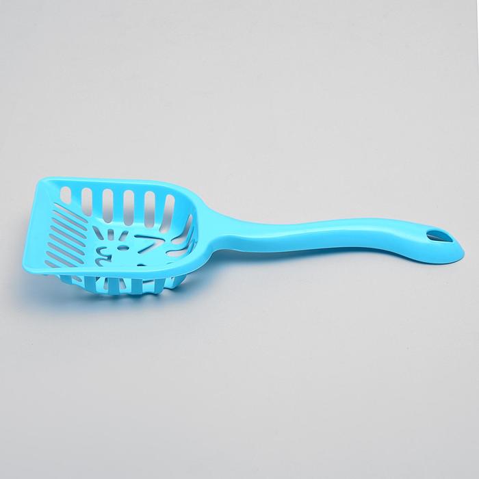 Совок фигурный "Кот" с эргономичной ручкой, 10,4 х 28 см, микс цветов