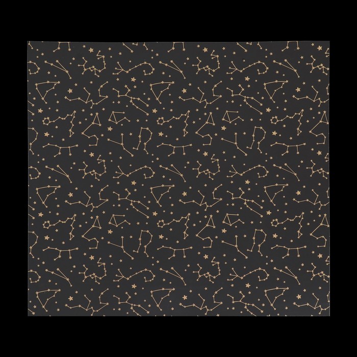 Прозрачный ацетатный лист с золотым фольгированием "Созвездия"