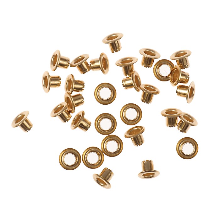 Набор металл. люверсов для скрапбукинга "Золотой" 30 шт