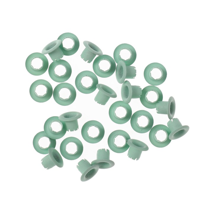 Набор металл. люверсов для скрапбукинга "Мятный" 30 шт