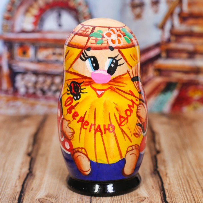 Матрешка 3 кукольная "Оберег" 11 см
