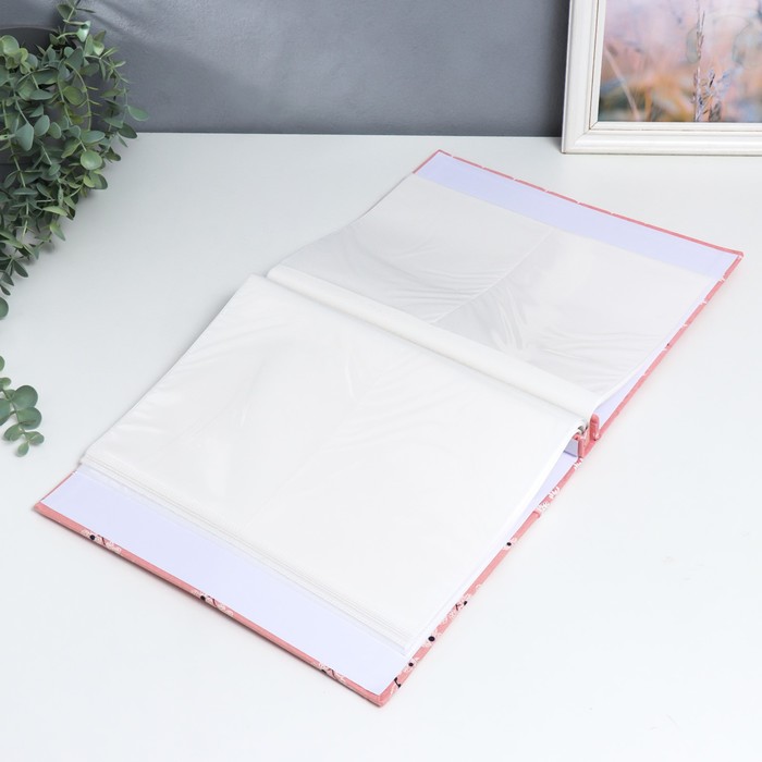 Фотоальбом на 100 фото 13х18 см "Цвет сакуры" текстиль 32,5х27,5х4 см