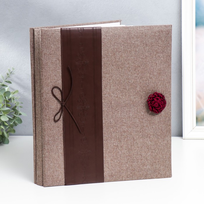 Фотоальбом на 100 фото 13х18 см "Эко" текстиль 32,5х27,5х4 см