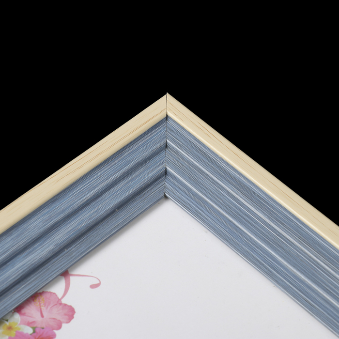 Фоторамка пластик 10х15 см "Лестница, синяя джинса" 19,6х14,3х2,2 см