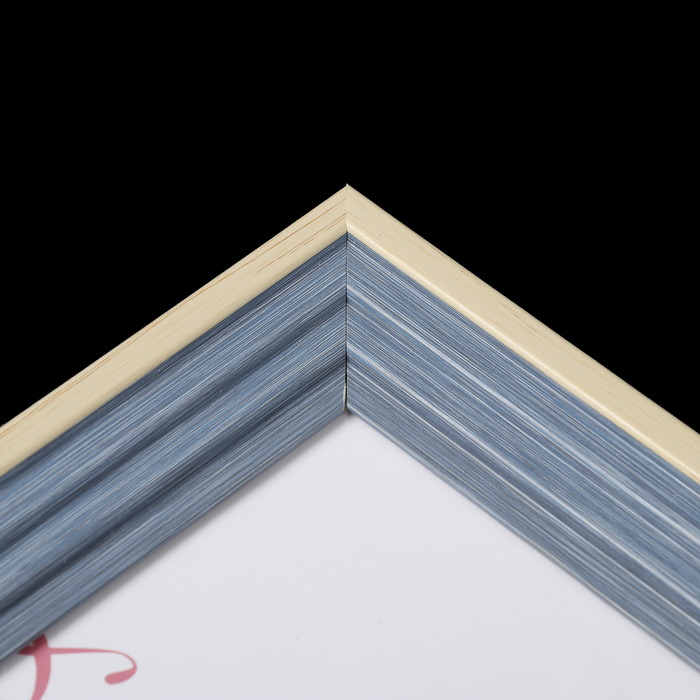 Фоторамка пластик 13х18 см "Лестница, синяя джинса" 23,8х18,8х2,2 см