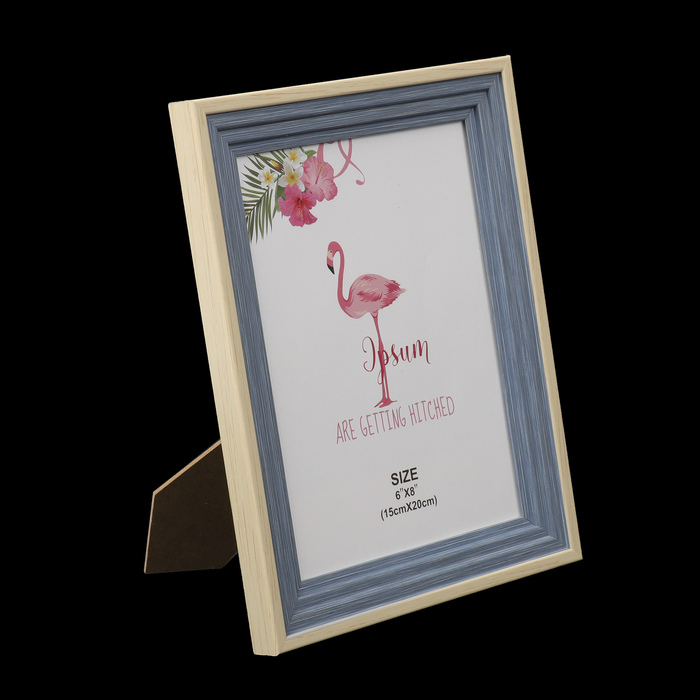 Фоторамка пластик 15х20 см "Лестница, синяя джинса" 25,8х20,8х2,2 см