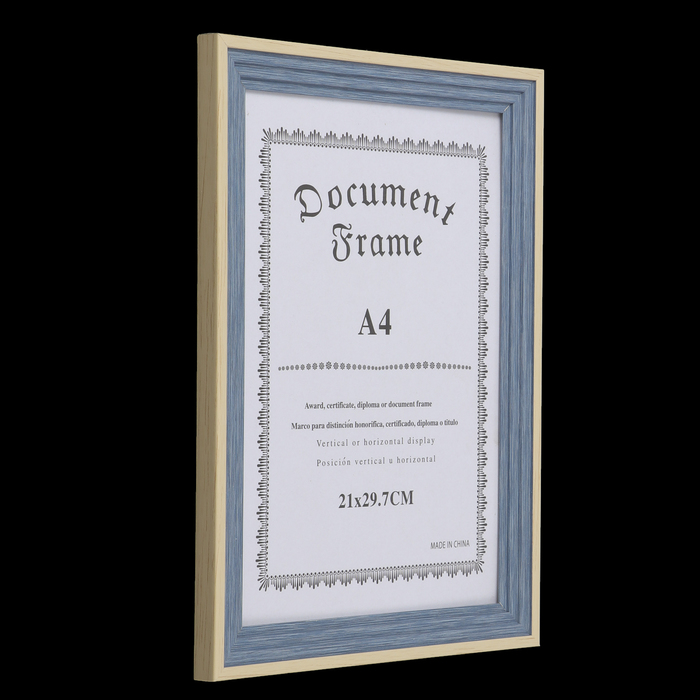 Фоторамка пластик формат А4 "Лестница, синяя джинса" 35,8х25,8х2,2 см