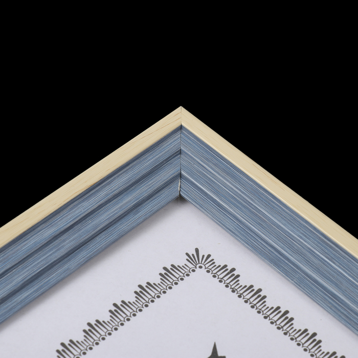 Фоторамка пластик формат А4 "Лестница, синяя джинса" 35,8х25,8х2,2 см