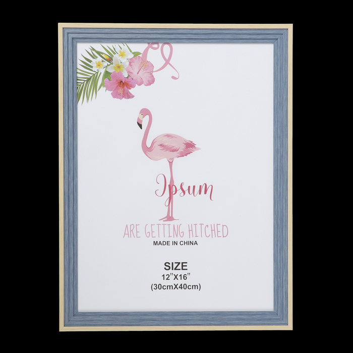 Фоторамка пластик 30х40 см "Лестница, синяя джинса" 45,8х35,8х2,2 см