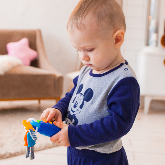 Музыкальный брелок «Весёлые звуки», световые и звуковые эффекты, работает от батареек, цвет зелёный