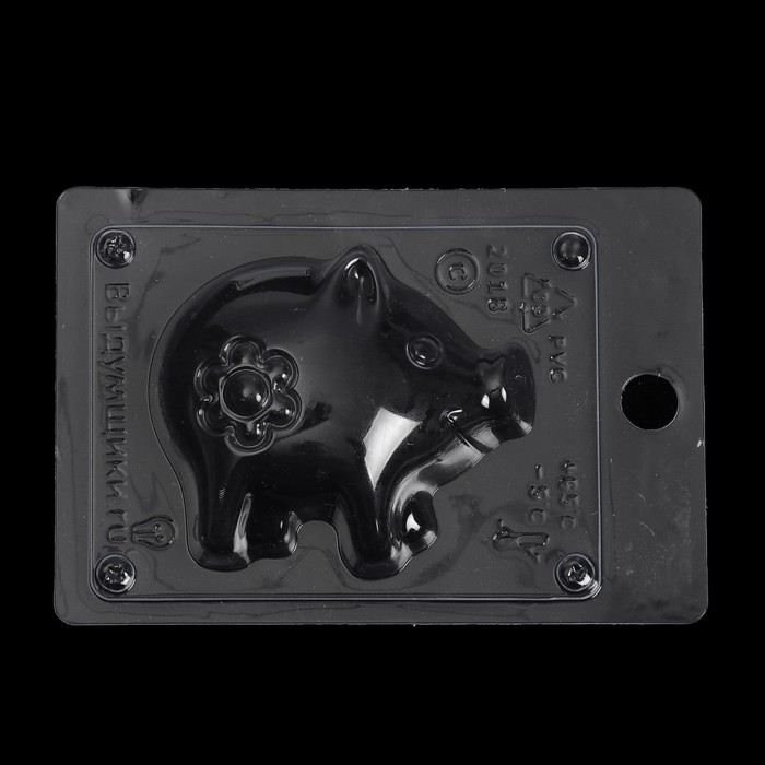 Пластиковая форма для мыла "Свинка копилка" 8,5х2,5х7,5 см