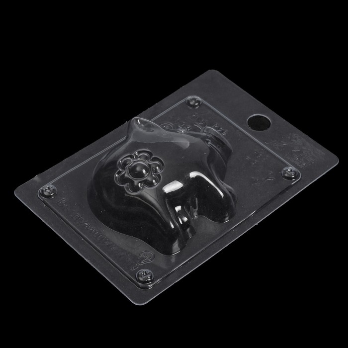 Пластиковая форма для мыла "Свинка копилка" 8,5х2,5х7,5 см