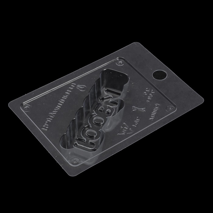 Пластиковая форма для мыла "Любви" 10,5х2,5х3,5 см