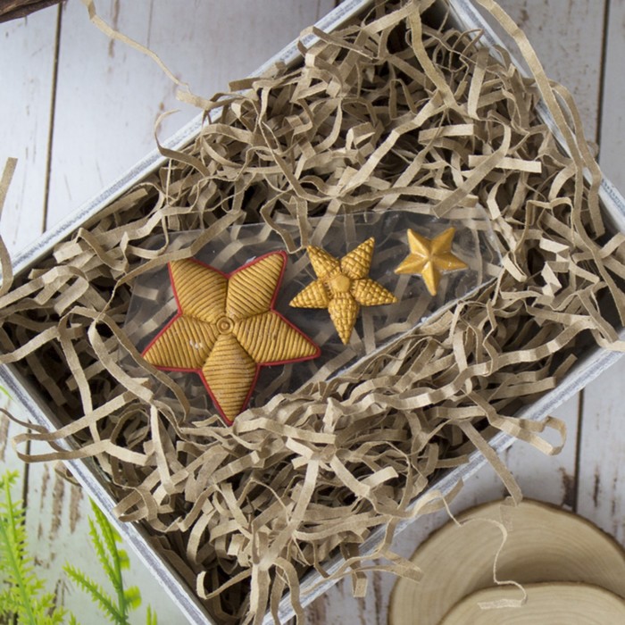 Силиконовый молд "Офицерские звёзды" d=3,5 см, высота 0,3 см