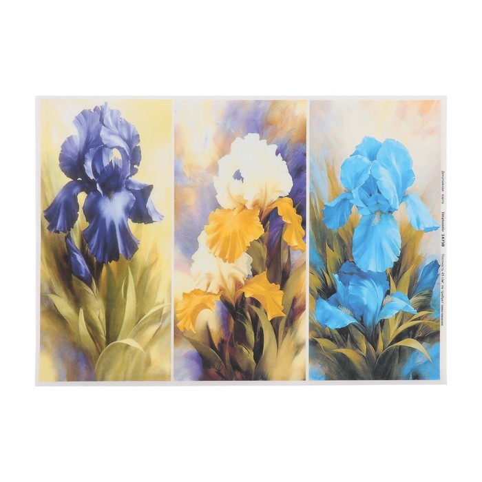 Декупажная карта "Особая прелесть" плотность 45 г/м2. формат А4