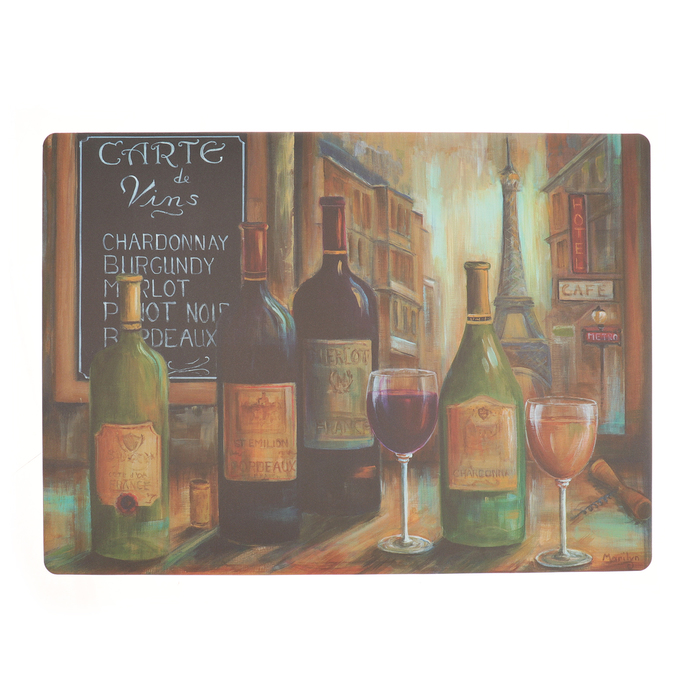 Салфетка кухонная плотная "Винная" 45х33х0,5 см