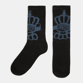 

Носки мужские "King" р-р 41-44 (27-29 см), черн., 80% хл.,15% п/а, 5% эл.