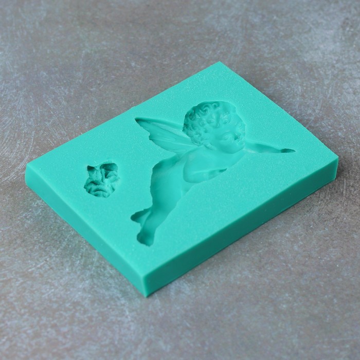 Молд "Летящий ангел" в комплекте с розами