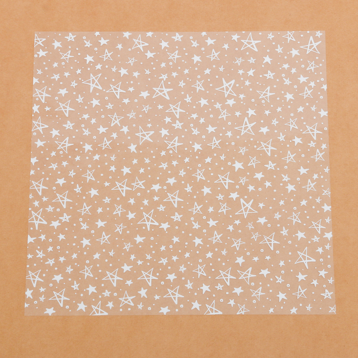Ацетатный лист «Белые звезды», 30,5 × 30,5 см