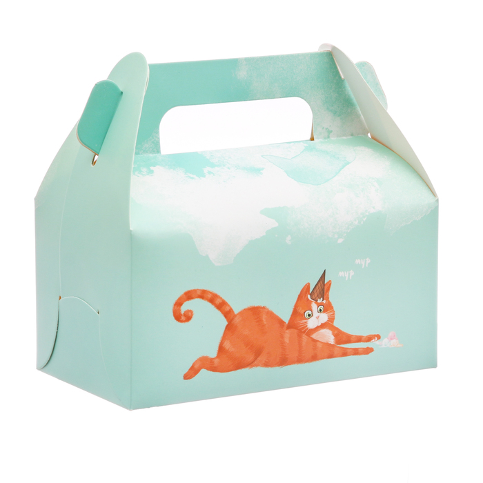 Сундук для сладостей «Котик», 16 × 15 × 9 см