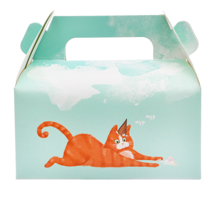 Сундук для сладостей «Котик», 16 × 15 × 9 см